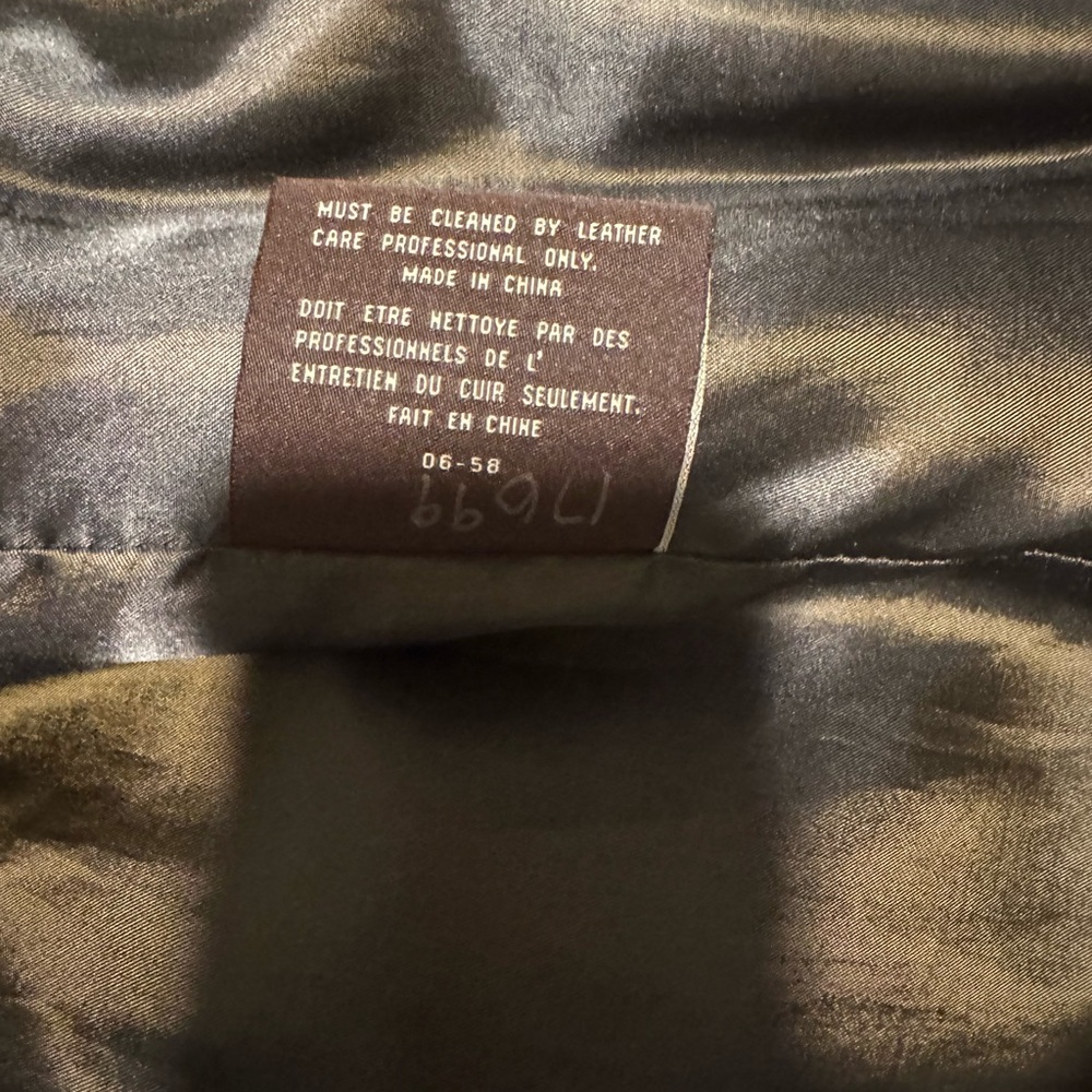 Men's Tan Leather Jacket - Picture 6 of 6